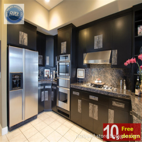 Home Kitchen Design PVC Kitchen Cabinet Customized Size